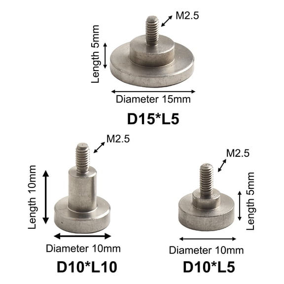 Flat Point Contact Points For Dial Thickness Gauge Dial Indicator Depth Gauge A Set（4Pcs） YIWEI