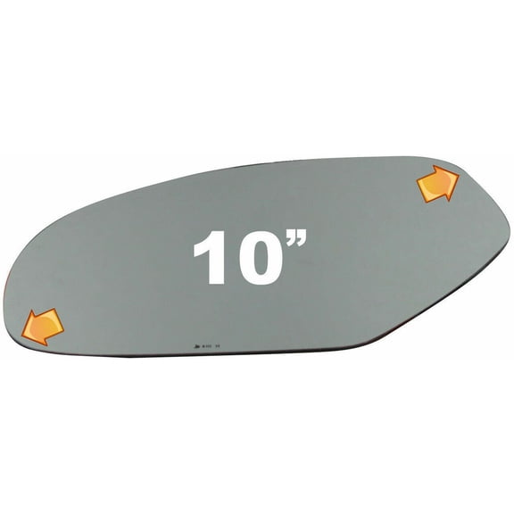 Flat Power Driver Side Mirror Glass for 2007-14 CADILLAC ESCALADE Heated W/O Baking Plate