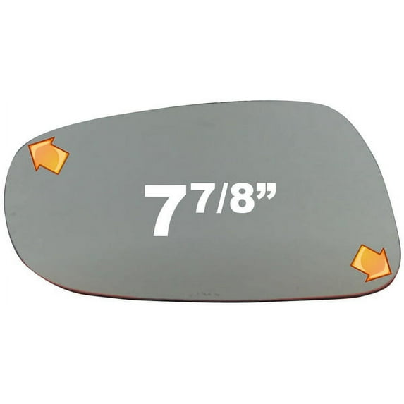 Flat Power Driver Side Replacement Mirror Glass for 06-08 Lexus IS Series W/O Baking Plate