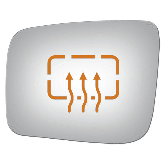 Flat Power Driver Side Replacement Mirror Glass for 08-15 Fits Nissan Rogue W/O Baking Plate