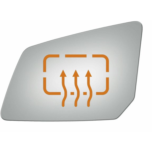 Flat Power Driver Side Replacement Mirror Glass for 2007-2012 GMC Acadia W/O Baking Plate