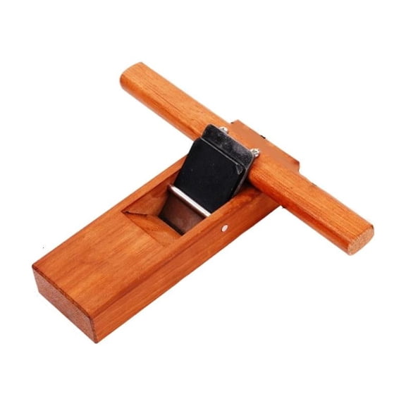 Flat Pull Plane For Precisions Woodworking Featuring Comfortable Wooden Grip