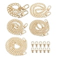 thumbnail image 1 of Flat Purse Chain, 5 Pack Gold Chain Purse Strap Handbag Chains Crossbody Straps Extender with D-Rings for Tote Wallet Clutch Satchel Short Bag, 5 Size, 1 of 7