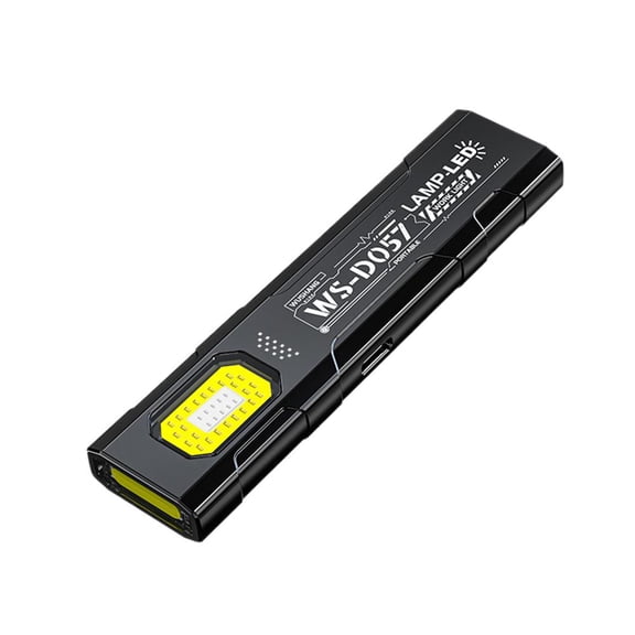 Flat Rechargeable Flashlight, Slim Pocket LED EDC Light, Car Repair Emergency Flashlight, COB Magnetic Red Blue Alert for Night Walking Camping