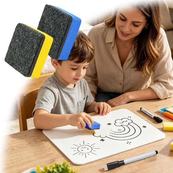 Flat Rectangular Whiteboard Eraser Non Square For And Craft Random Color Foam Eraser For Chalk/Marker Boards86839