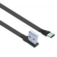 thumbnail image 1 of Flat Right Angles USB To Type C Adapters Data Transfer Cable 480Mbps Charging Cord for Small Space Laptops, 1 of 8