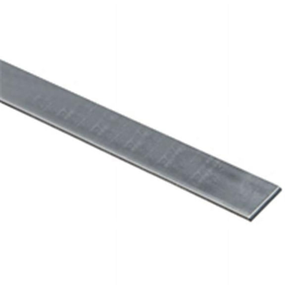 Flat Rod, 1" Dia X 36" L X 1/8" T, Steel, Galvanized Stanley Hardware 180018