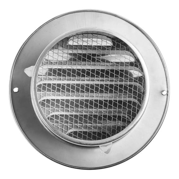 Flat Round Air Vent Grill Metal Cover Circle Ducting Ventilation ⌀80Mm 100Mm