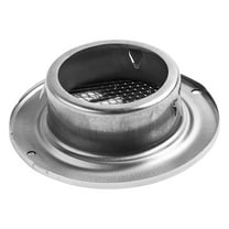 Flat Round Air Vent Grill Metal Cover Circle Ducting Ventilation ⌀80Mm 100Mm