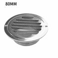 thumbnail image 1 of Flat Round Air Vent Grill Metal Cover Circle Ducting Ventilation ⌀80mm 100mm, 1 of 5