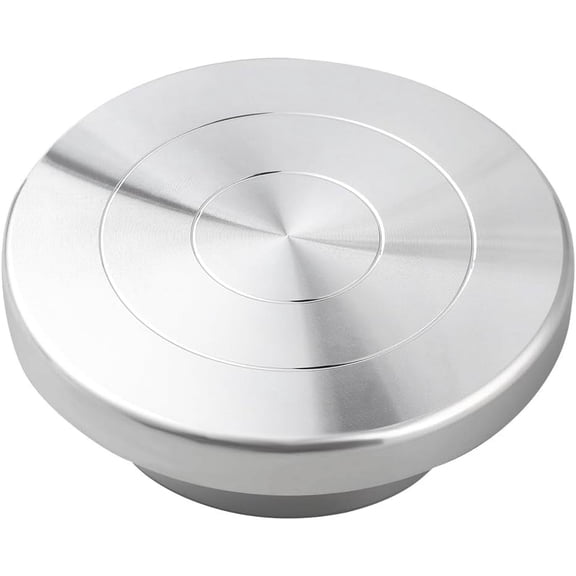 Flat Round Mini Aluminium Alloy Rotated Turntable Sculpting Pottery Wheel Rotating Wheel Polymer Clay Tools for Arts and Crafts Display Stand