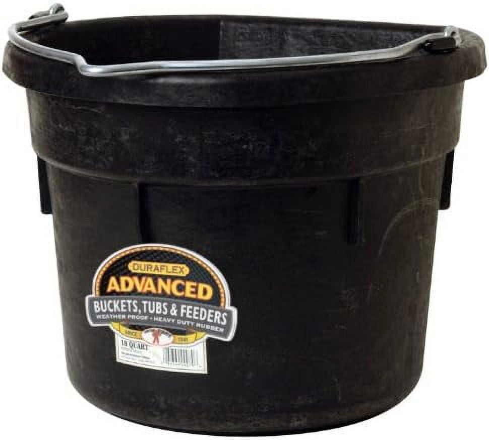 Flat Rubber Bucket Rubber Water Bucket For Horses Flat Back Bucket