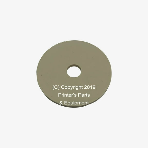 Flat Rubber Disc for Heidelberg 1 1/4 x 1/4 x 1/16 - 31.8 x 6.4 x 1.6mm Qty 50