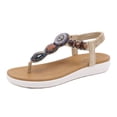 thumbnail image 1 of Flat Sandals Woman Summer Beach Shoes Female Slippers Bohemia Sandals Ladies Shoes Elacstic Band Flip Flops, 1 of 8