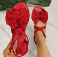 thumbnail image 1 of Flat Sandals for Women Open Toe Comfy Women's Flats Sandals for Dressy Work Daily Red 7.5, 1 of 7