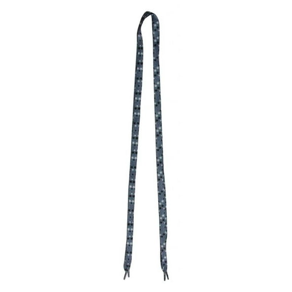 Flat Scattered Stars 2 Pair ( 4 piece ) Shoelaces - Grey