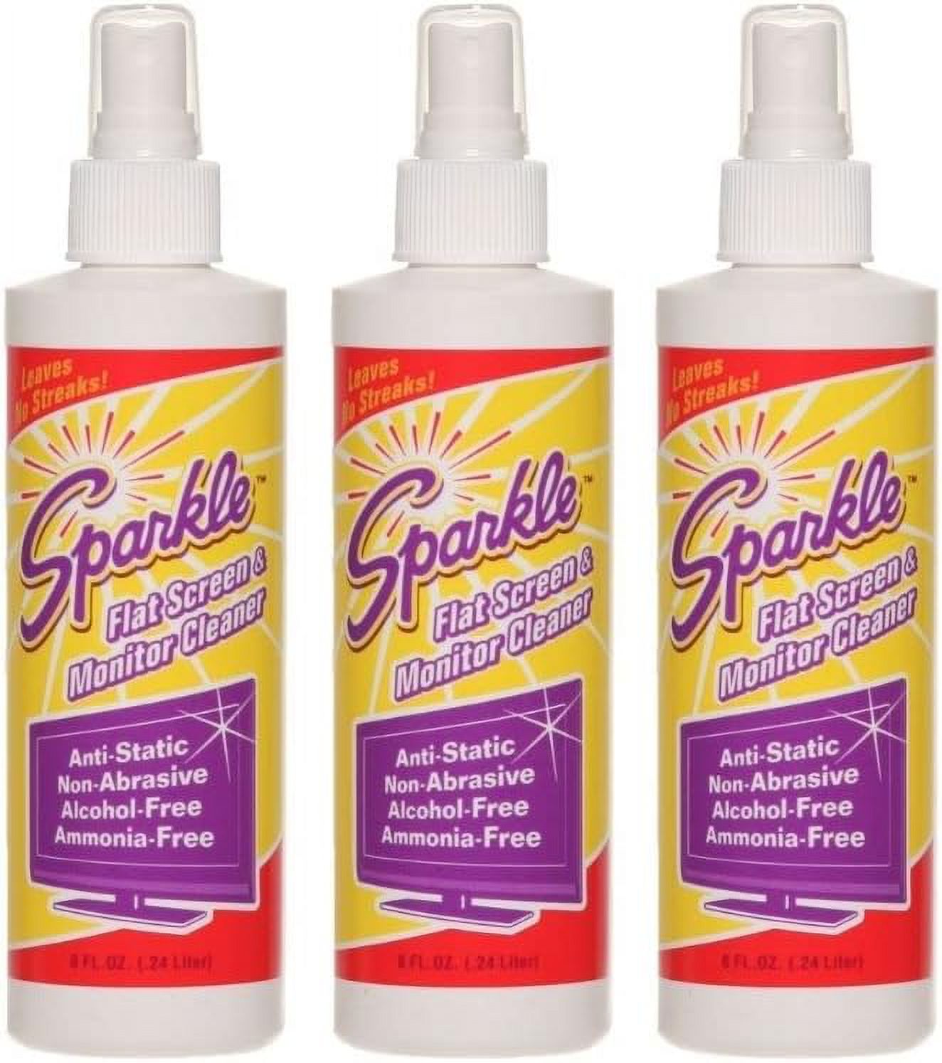 Flat Screen & Monitor Cleaner Spray, AmmoniaFree, AlcoholFree, Anti