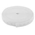 thumbnail image 1 of Flat Sewing Band Spool with Buttonholes, Elastic Stretchable, Ideal for DIY Waistbands and Necklines (White, 0.8 inch × 11 Yards), 1 of 4