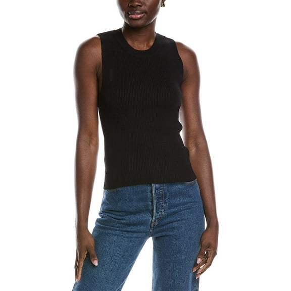 BOSS womens  Hugo  Fetullina Sweater Tank, m, Black