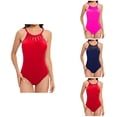 thumbnail image 1 of Flat Shaping Mesh Skintight Bikini Swimsuit for Women, 1 of 4