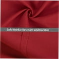 thumbnail image 1 of Flat Sheets Flat Bedding Sheet, Ultra Soft Microfiber Bed, California King,Wine Red, 1 of 5