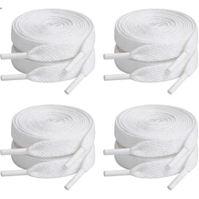 Flat Shoe Laces for Sneakers, Shoelaces for Sneakers, Athletic Shoelaces - 4 Pairs