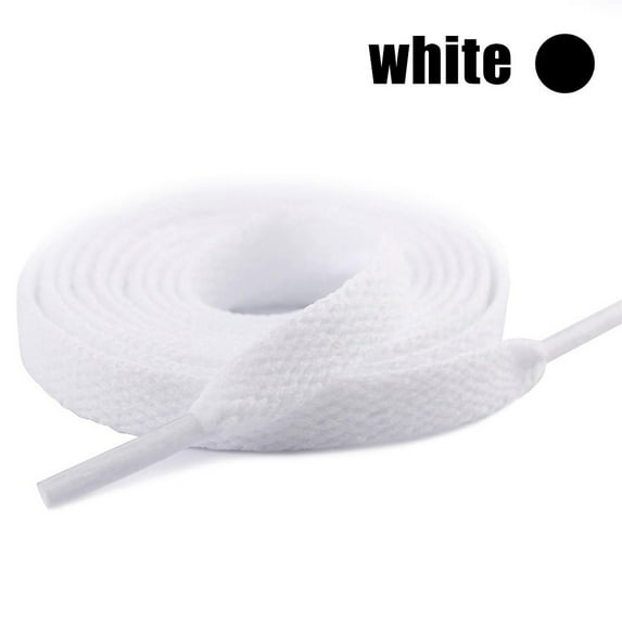 Flat Shoelaces for Sneakers, 2 pcs 40“ Length Solid Color Strings for Athletic Sneakers Boots & Shoes - Adults and Kids Shoe Laces