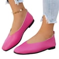 thumbnail image 1 of Flat Shoes for Women 2026 Casual Square Toe Slip On Casual Ballet Flats Comfortable Ballerina Business Soft Walking Shoes, 36, 1 of 6