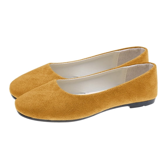 Flat Shoes for Women Casual Pointed Toe Slip On Casual Ballet Flats Comfortable Ballerina Business Soft Walking Shoes