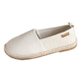 thumbnail image 1 of Flat Shoes for Women Hollow Platform Casual Shoes Solid Color Breathable Espadrilles, 1 of 9