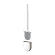 Flat Silicone Toilet Brush Bathroom Accessory Set Ventilated Toilet Brush Drying And Odorless Toilet Cleaning Tool For Bathroom & WC Assembly.