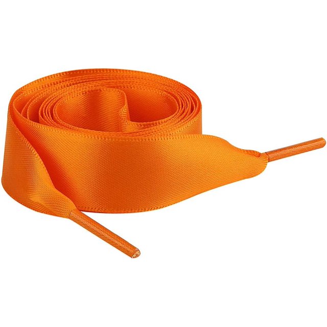 Flat Silk Satin Ribbon Shoelaces 2CM Wide for Sneakers Ballerinas Pumps