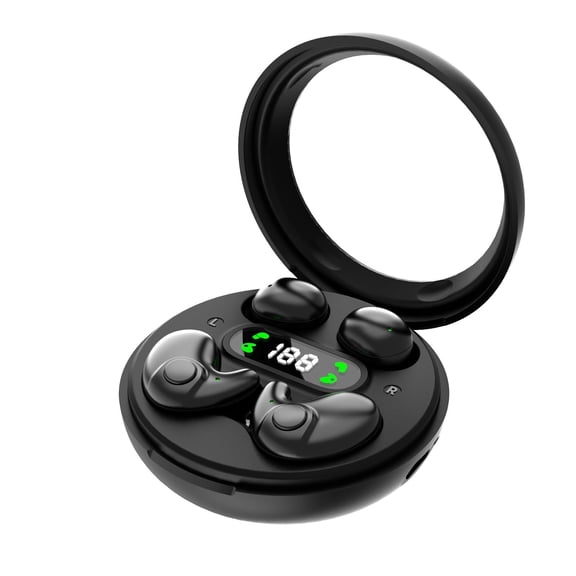 Flat Sleep Invisible Small Mini Earbuds Headphones Micro Smallest Discreet Sleep Tiny Earbuds Earphones for Side Sleepers Wireless Bluetooth Ear Buds for Sleeping