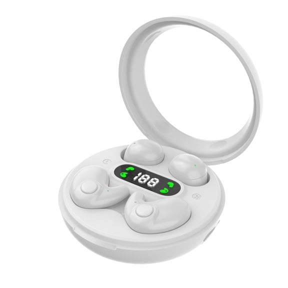 Flat Sleep Invisible Small Mini Earbuds Headphones Micro Smallest Discreet Sleep Tiny Earbuds Earphones for Side Sleepers Wireless Bluetooth Ear Buds for Sleeping