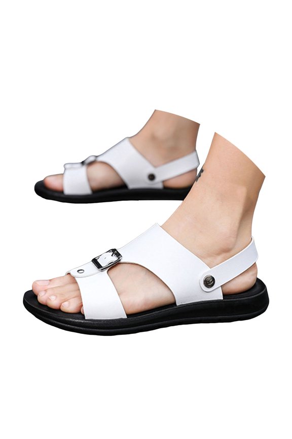 Flat Slides Sandals For Man: Comfortable Arch Support Sandal Slip On Summer Walking Sandals