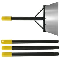Flat Snow Shovel Carbon Steel Garden Cleaning Shovel Adjustable Length Flat Cleaning Shovel Easy to Install Use Garden Scraper Shovel Efficient Convenient Spade Tool for Outdoor