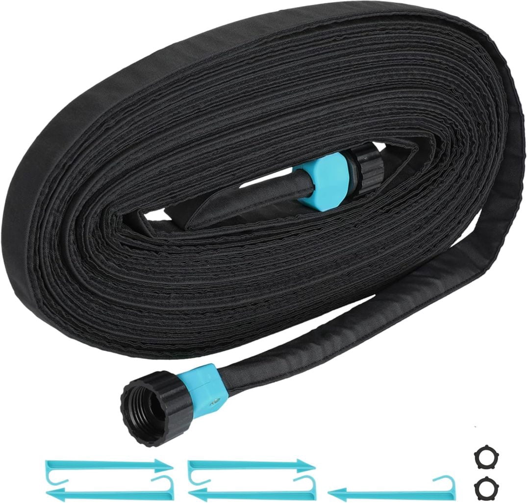 Flat Soaker Hose 100 ft for Garden Beds Drip Irrigation Hose Save 80% ...