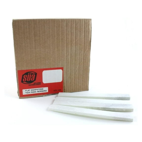 Flat Soapstone, French Chalk, Metal Marker for Welding, Engineering (144 pkg)