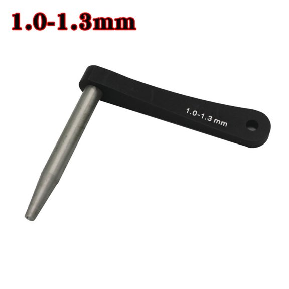 Flat Spoke Wrench Fixator for 0.8-1.3mm Bicycle Repair, aluminum Alloy and Stainless Steel Tool for Road Bike, Compact Portable Holder(1.0-1.3mm)