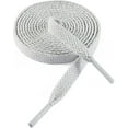 Flat Sports Shoe Laces 8mm Wide Sneaker Shoelaces Premium Trainer Shoe