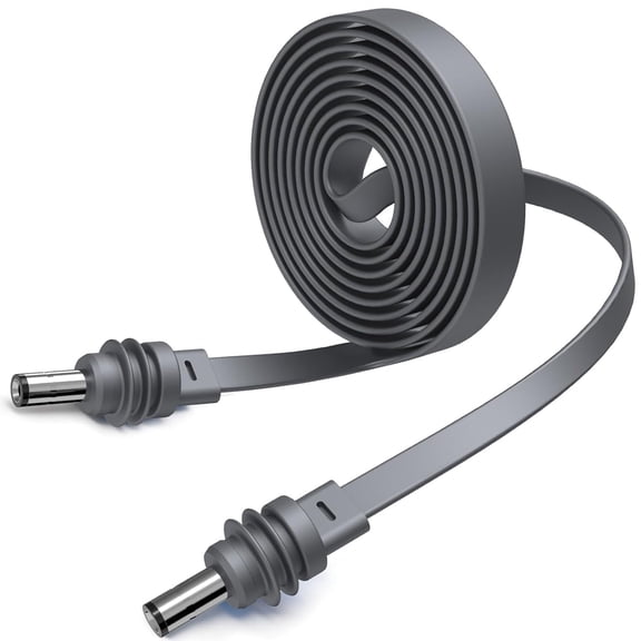 Flat Starlink Mini DC Power Cable 33FT/10M, 18AWG Ultra-Thin Window Passthrough Cable, Anti-Pinch Waterproof Replacement Power Cord for RV, Van, Truck, Camping and Outdoor Use