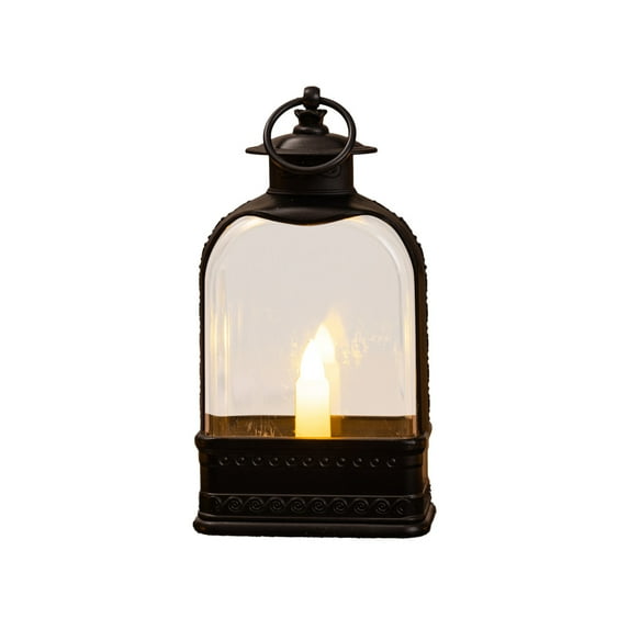 Flat Style LED Lantern – Flameless Electronic Oil Lamp for Christmas, Halloween, Dining Table & Home Decoration