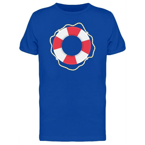 Flat Style Life Ring T-Shirt Men -Image by Shutterstock, Male 3X-Large