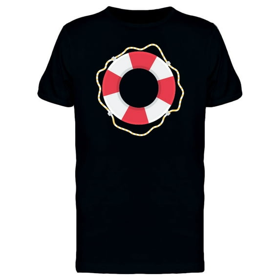 Flat Style Life Ring T-Shirt Men -Image by Shutterstock, Male 4X-Large