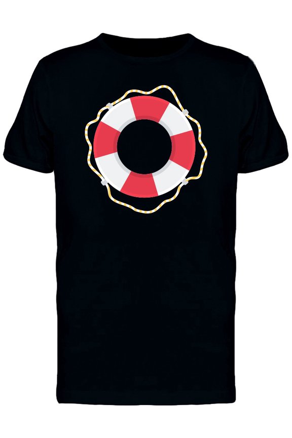 Flat Style Life Ring T-Shirt Men -Image by Shutterstock, Male 4X-Large