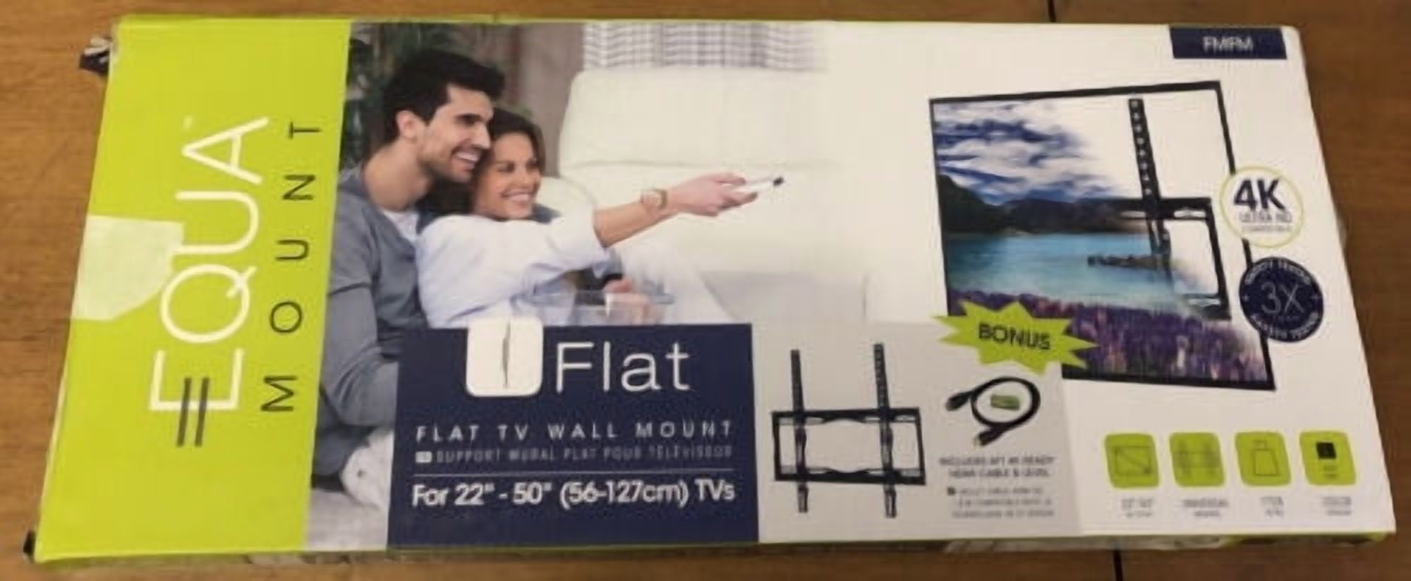 Flat TV Wall Mount For 22”-50” (56-127cm) TVs