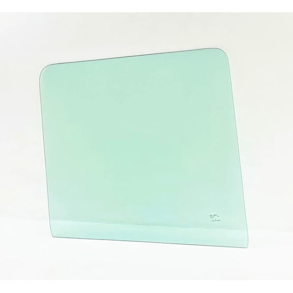 Flat Tempered Front Door Window Door Glass Compatible with Freightliner FL106 / FL112 / FL50 / FL60 / FL70 / FL80 / FLC112 / Hard Hat 1985-2004 Models