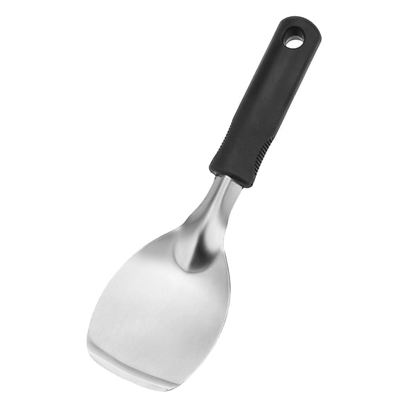 Flat Tip Ice Cream Spoon, Torqee Stainless Steel Serving Spoon, Non-Slip Handle Kitchen Utensil, for Home Kitchen, Dessert Shop and Daily Use, Silver