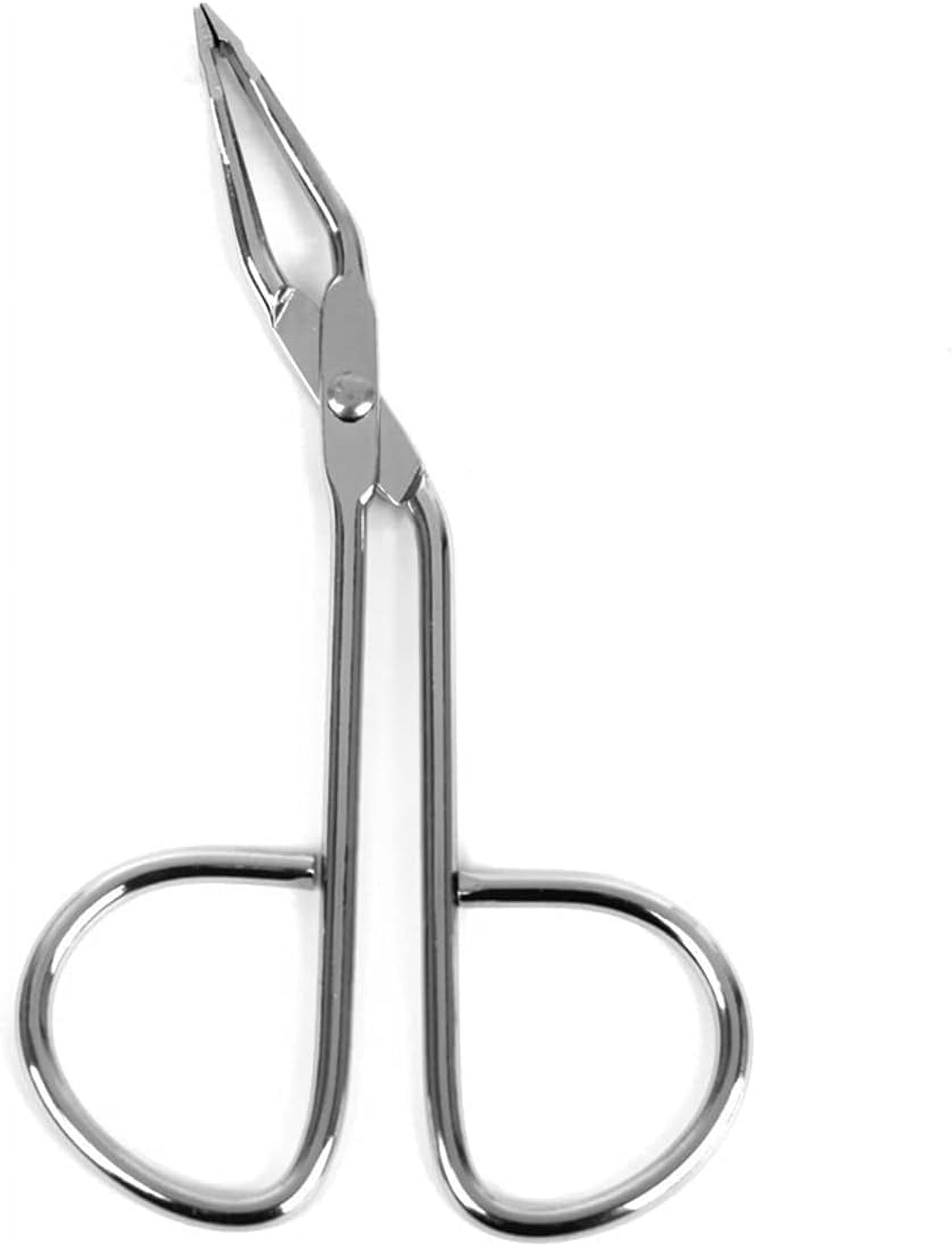 Flat Tip Tweezer 1Pcs Stainless Steel Eyebrow Tweezers Flat Tip Tweezers Hair Plucker Facial Hair Plucker Eyebrow Remover for Men Women Silver Scissor Handle Twizer