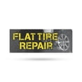 thumbnail image 1 of Flat Tire Repair Vinyl Decal 24 Inch x 9 Inch Weatherproof Heavy-Duty Adhesive Backing | Quick Service, Professional Mechanics, Affordable Pricing | Made in USA, 1 of 6